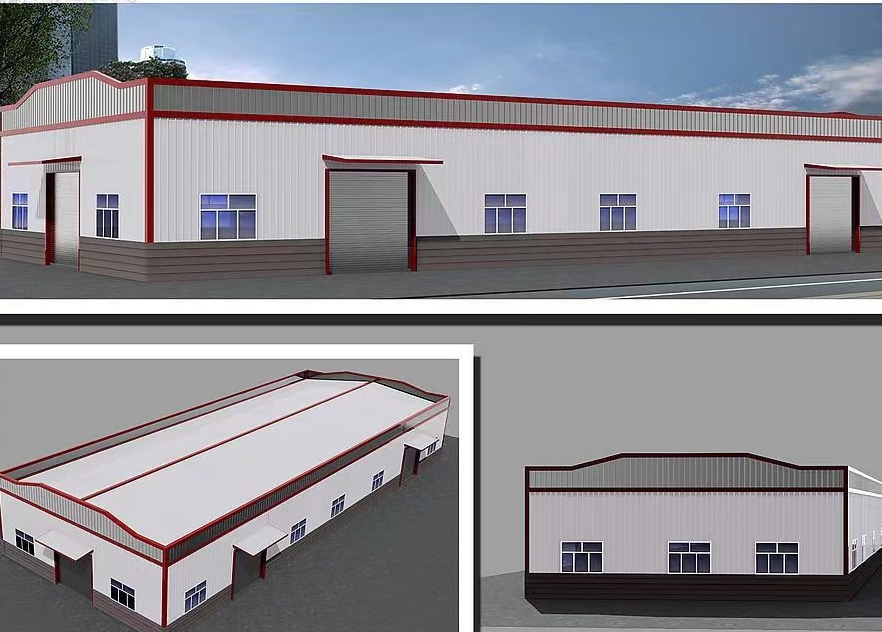 钢结构厂房效果图